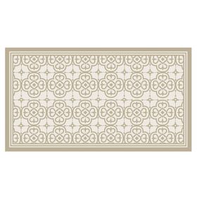 Alfombra de cocina 50x90 cm Flor Árabe arena