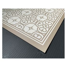 Alfombra de cocina 50x90 cm Flor Árabe arena