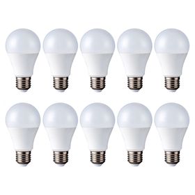 Ampolleta 12W E27 luz cálida 10 unidades