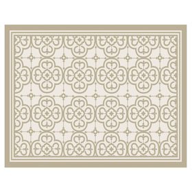 Alfombra de cocina 50x70 cm Flor Árabe arena