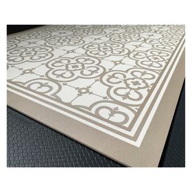 Alfombra de cocina 50x70 cm Flor Árabe arena