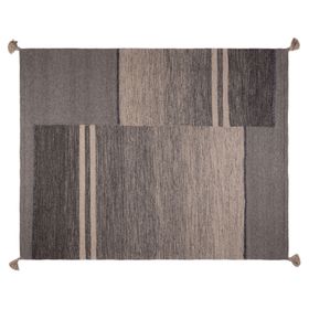 Alfombra 190x290 cm Handwoven Wool line gris Dib