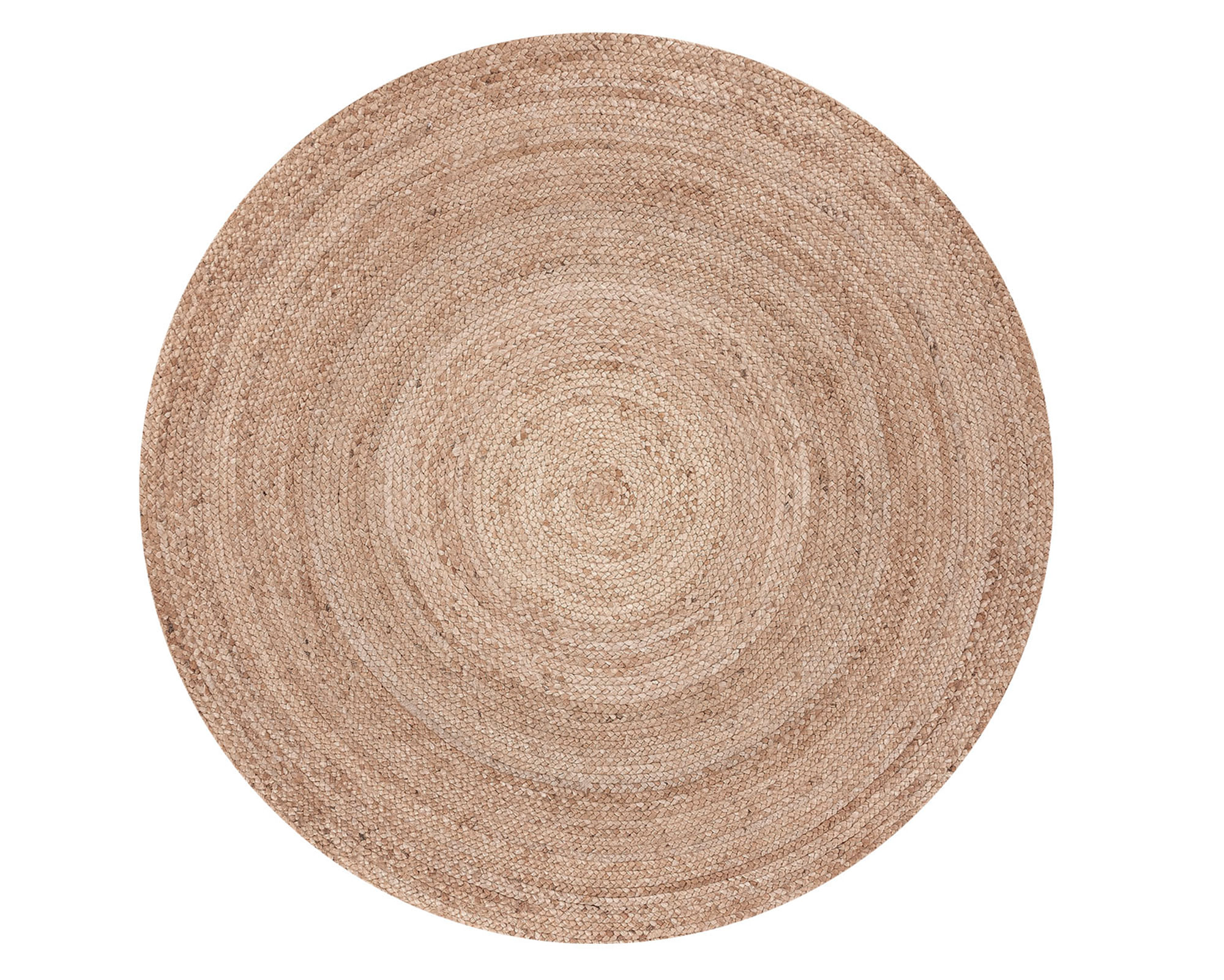 Form Design Alfombra redonda yute Gobi 120 cm natural