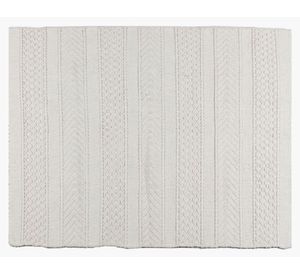 Alfombra Bartolomé algodón blanco 200x300 cm