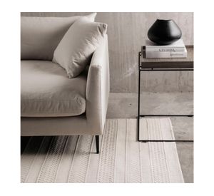 Alfombra Bartolomé algodón blanco 200x300 cm