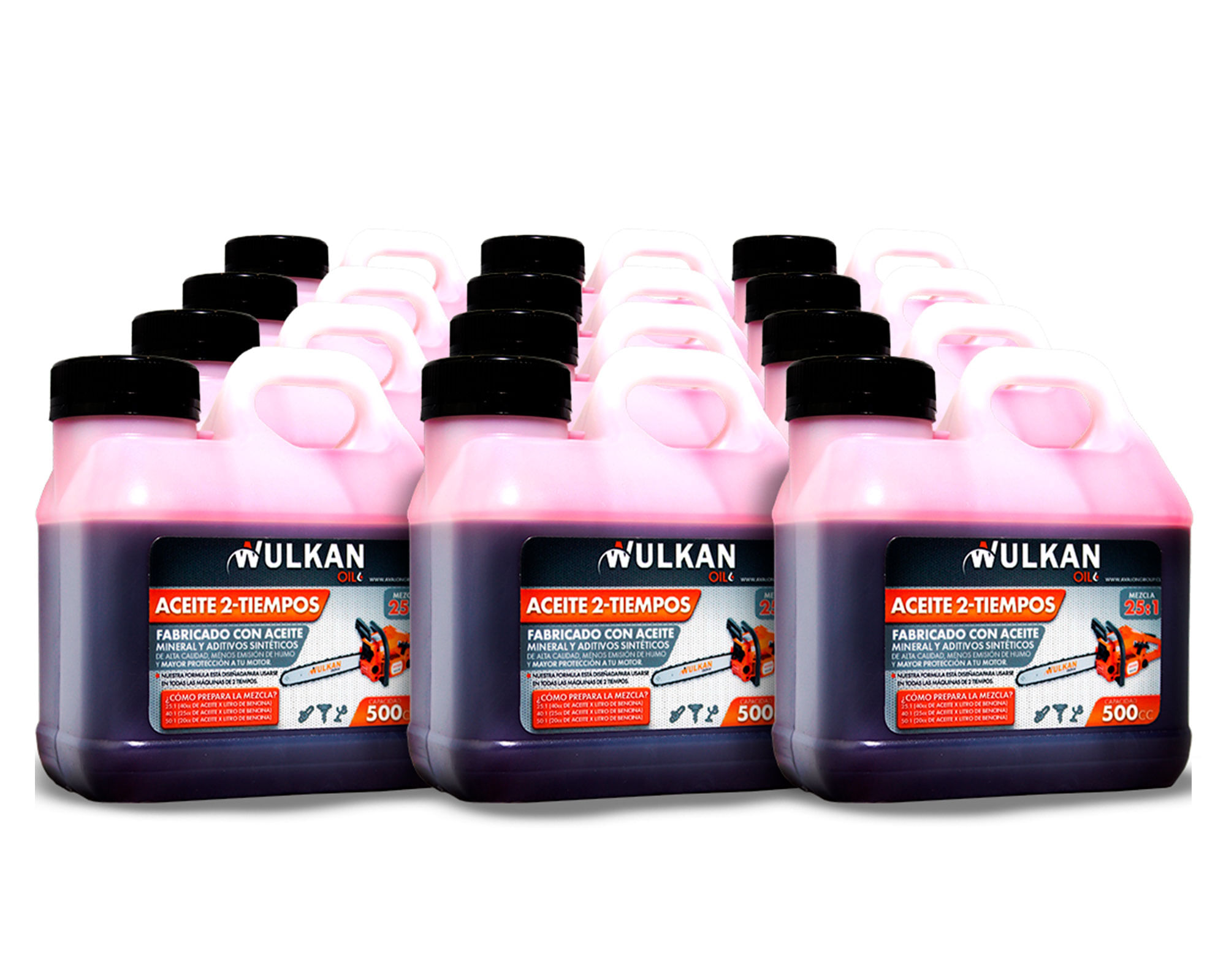 Aceite 2 tiempos 500 cc 12 unds