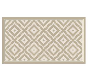 Alfombra de cocina Rombos PVC arena 50x90 cm