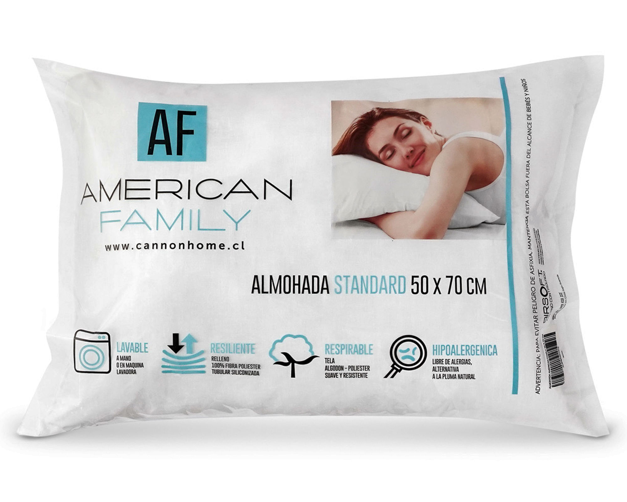 Almohada comprimida 50x70 cm American Family