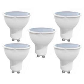 Ampolleta 5W GU10 luz cálida 5 unidades