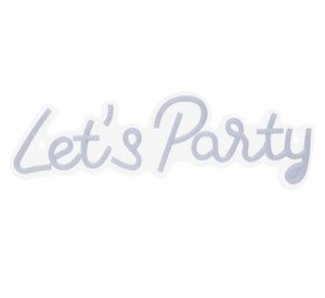 Aplique Neón Party luz cálida