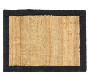 Alfombra Nubia yute negro 300x400 cm