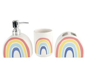 Accesorio baño Arcoíris 3 piezas