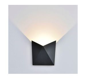 Aplique LED 7W luz cálida negro