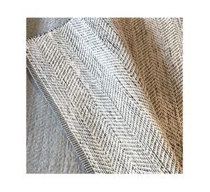 Alfombra Chebbi algodón gris oscuro 200x300 cm