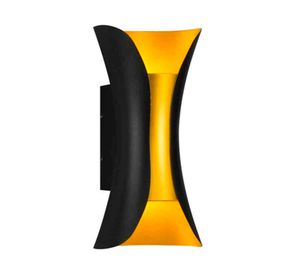 Aplique LED decorativo 6W luz cálida negro