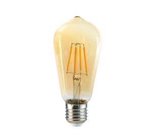 Ampolleta LED 6W E27 luz cálida Filamento 5 unidades