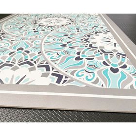 Alfombra de cocina 50x90 cm Mandala tradicional calipso