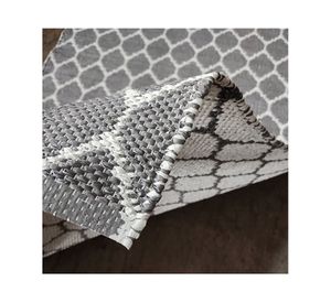 Alfombra grande Kala D1 PVC gris 200x300 cm