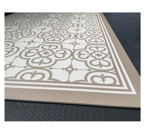 Alfombra de cocina Flor Árabe PVC arena 40x60 cm