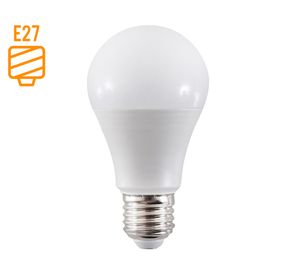 Ampolleta LED 9W E27 luz día blanca A58