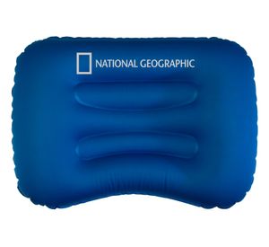 Almohada inflable Full azul National Geographic