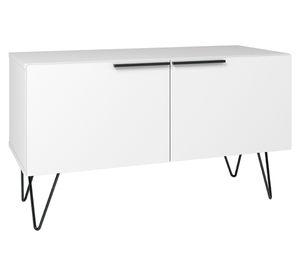 Aparador arrimo rectangular Phoenix 50x90x37 cm blanco