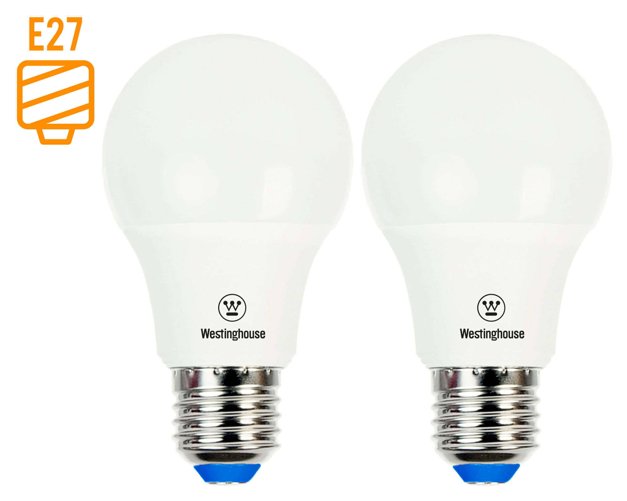 Ampolleta LED 11W E27 luz cálida Bola 2 unidades