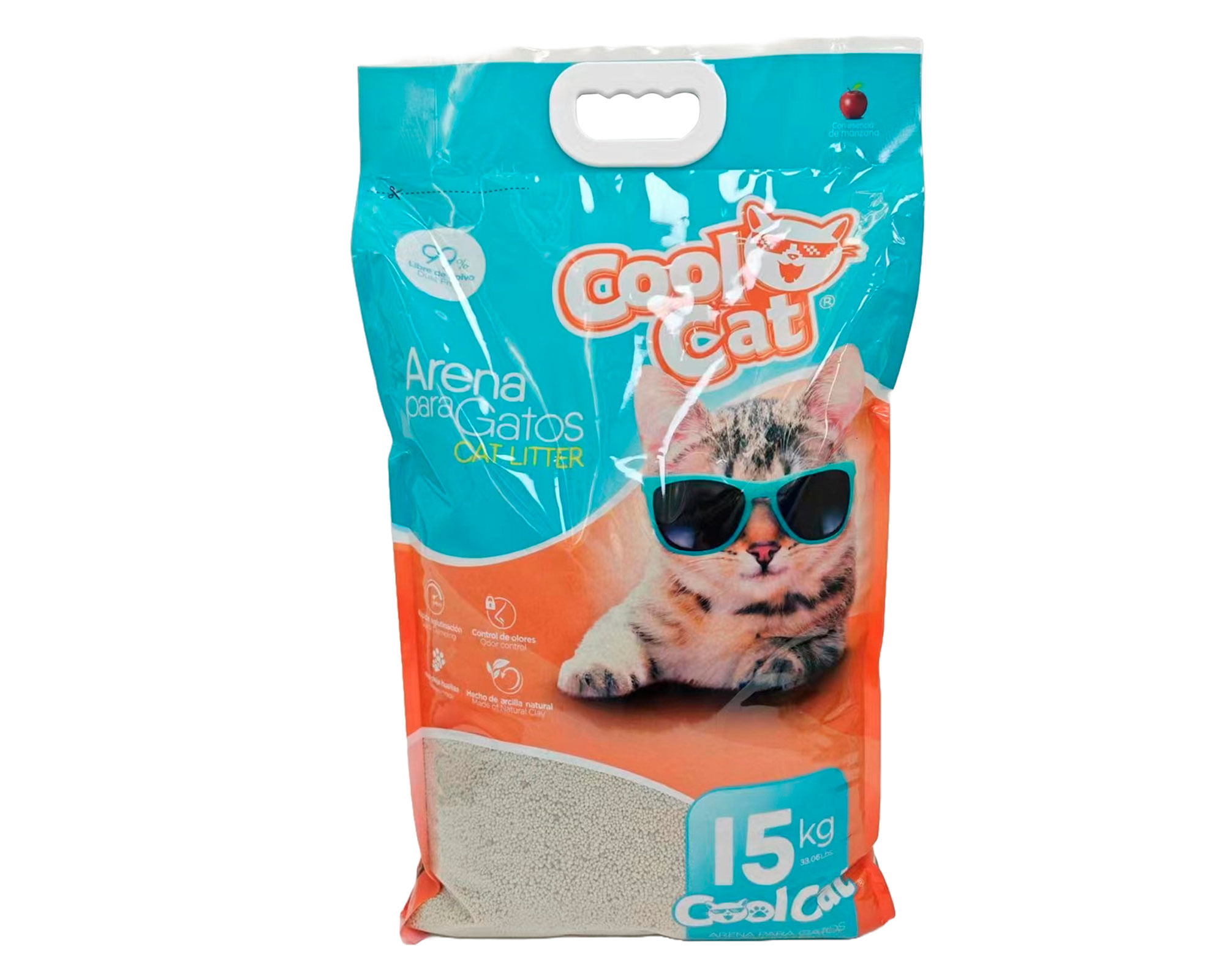 Arena sanitaria aglutinante gatos 15 kg