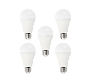 Ampolleta LED 12W E27 luz cálida 5 unidades