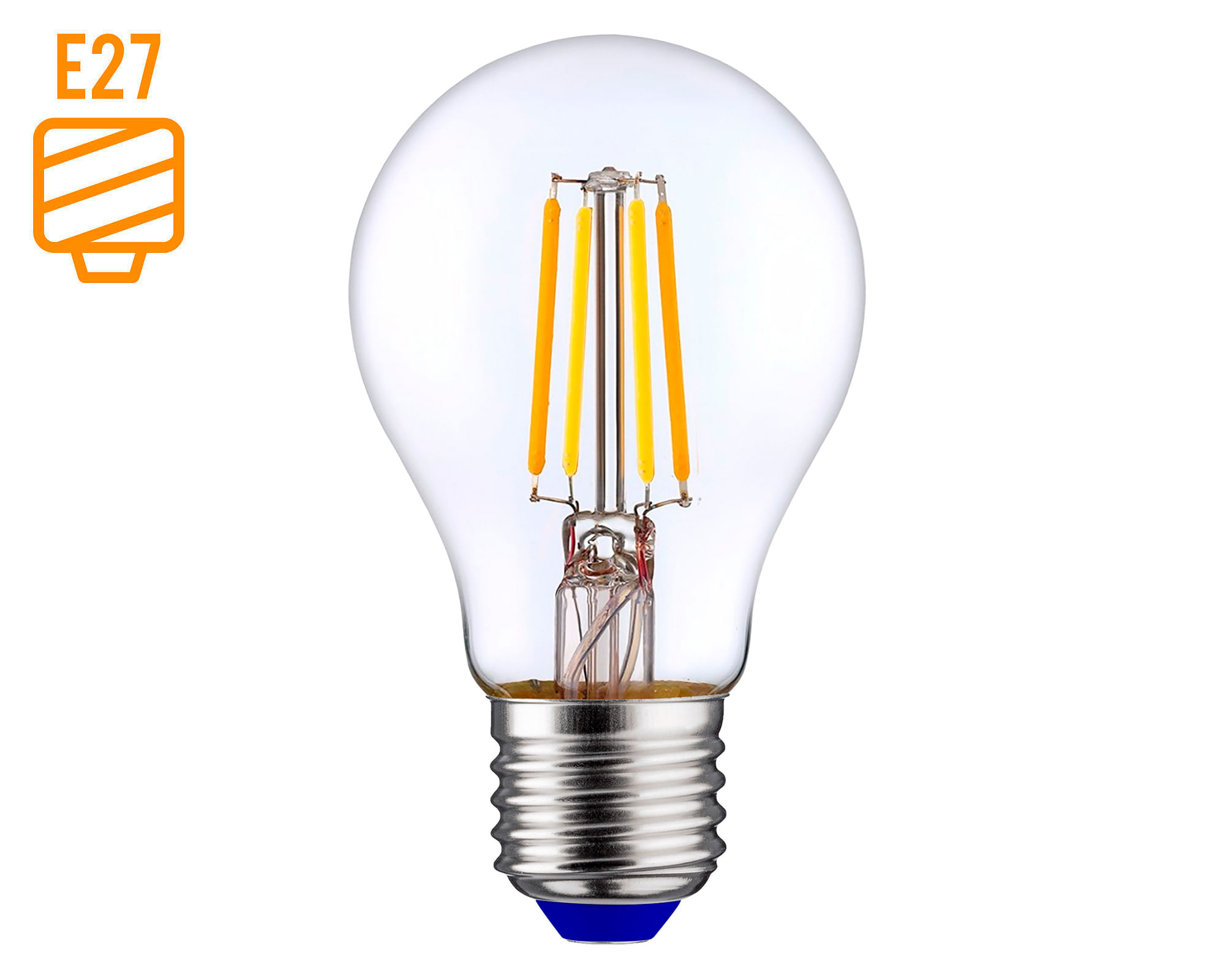Ampolleta LED 6W E27 luz cálida Filamento
