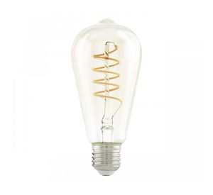 Ampolleta LED 4W E27 luz cálida ST64 Ámbar