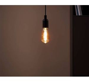 Ampolleta LED 4W E27 luz cálida ST64 Ámbar