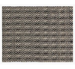 Alfombra Nepal algodón negro 170x240 cm