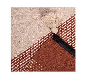 Alfombra 190x290 cm Handwoven Wool Style café Dib