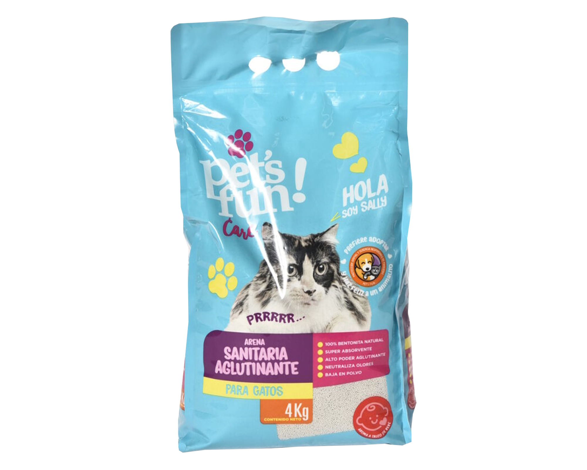 Arena sanitaria 4 kg Aglutinante aroma lavanda