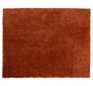 Alfombra shaggy Classic lisa 150x200 cm terracota