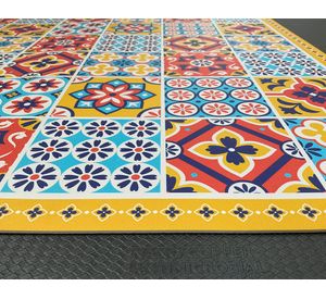 Alfombra de cocina 50x70 cm Baldosa Portuguesa diseños