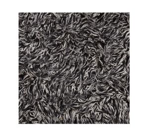 Alfombra 170x240 cm Flokati negro Dib.