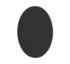 Aplique redondo 6W 1L LED negro