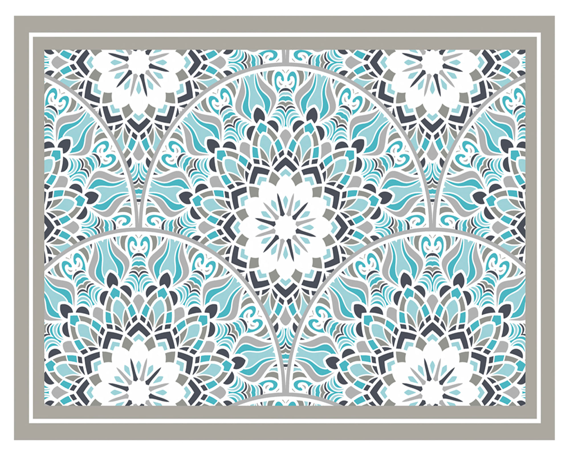Alfombra de cocina 50x70 cm Mandala tradicional calipso a $4.990