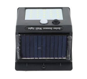Aplique solar luz fría negro