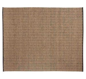 Alfombra 200x300 cm Chevron negro