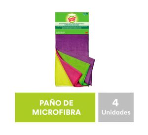 Paño multiuso Microfibra colors x4 29x29cm