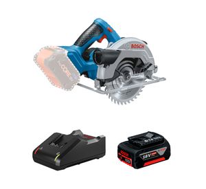 Combo sierra circular inalámbrica 6 1/2" 18V GKS 18V-57 + batería 4.0 Ah + cargador