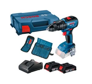 Taladro percutor GSB 18V-50 + 2 baterías 2A + cargador