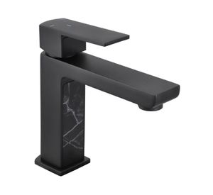 Monomando lavamanos Átela negro mate