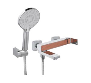 Monomando de tina ducha Átela cromo