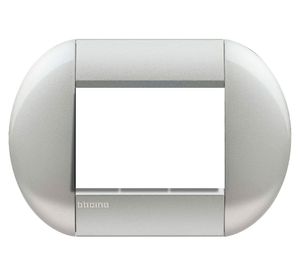 Placa 3 módulos tech Bticino