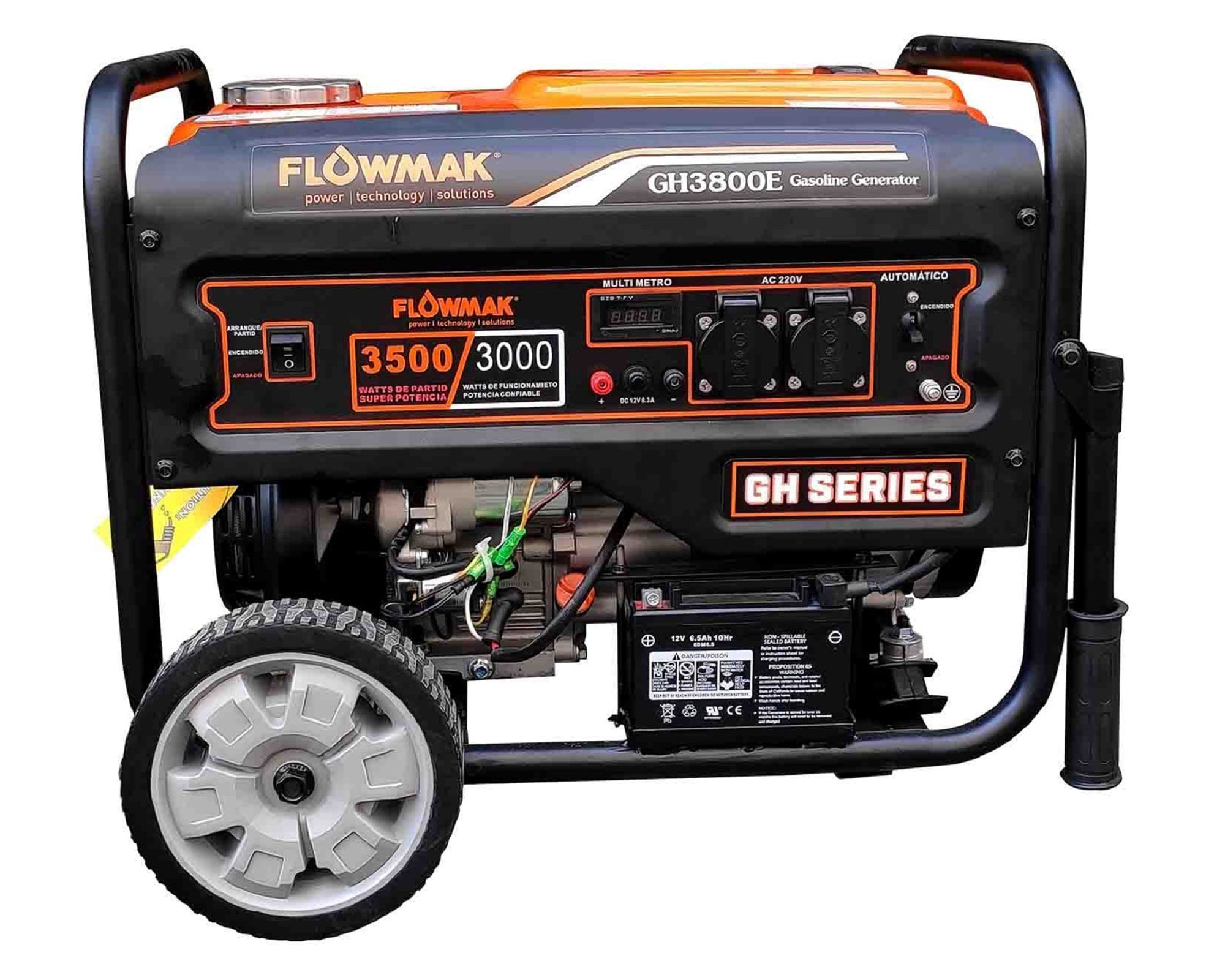Generador a gasolina 3 kW GH3800E Flowmak
