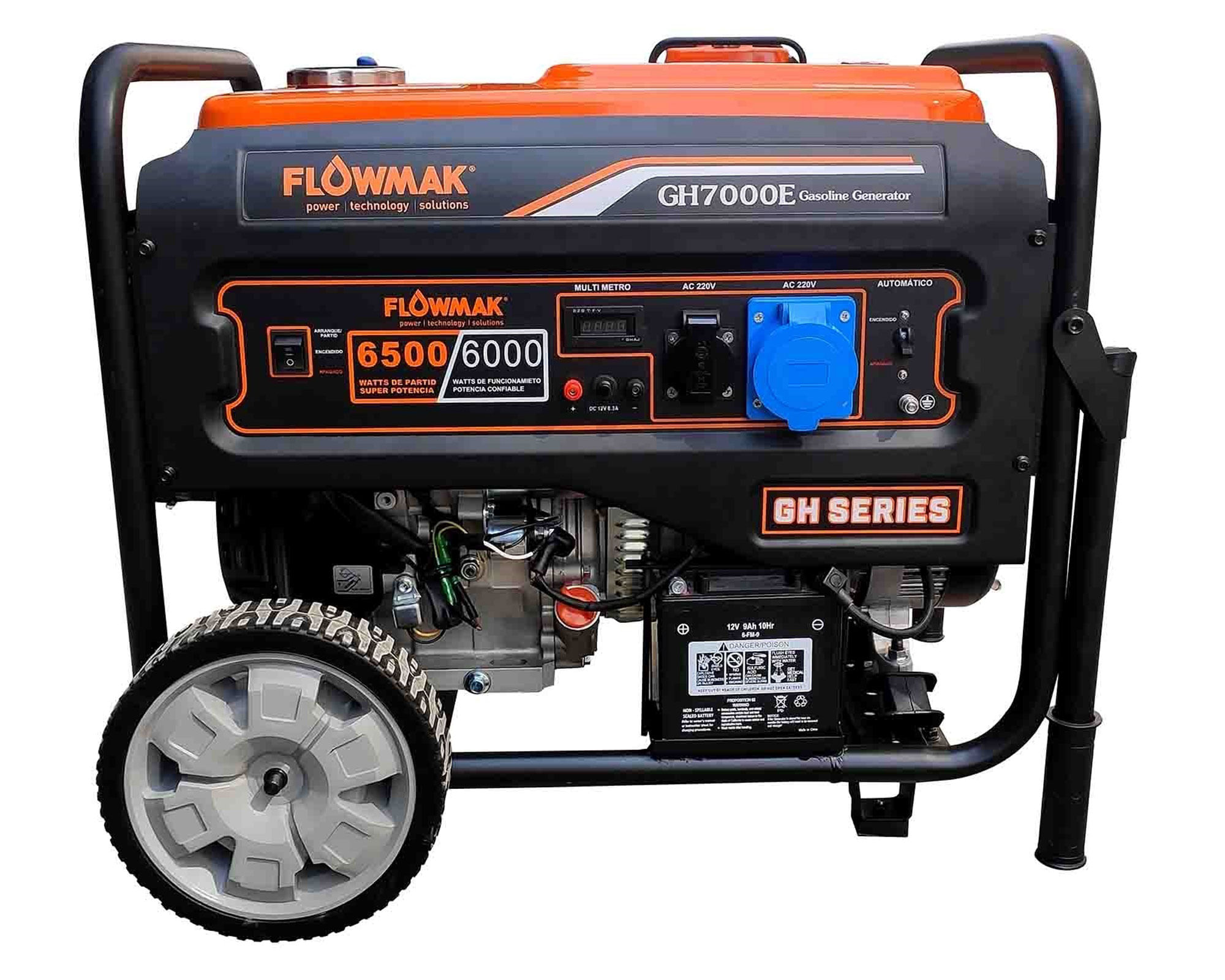 Generador a gasolina 6 kW GH7000E Flowmak